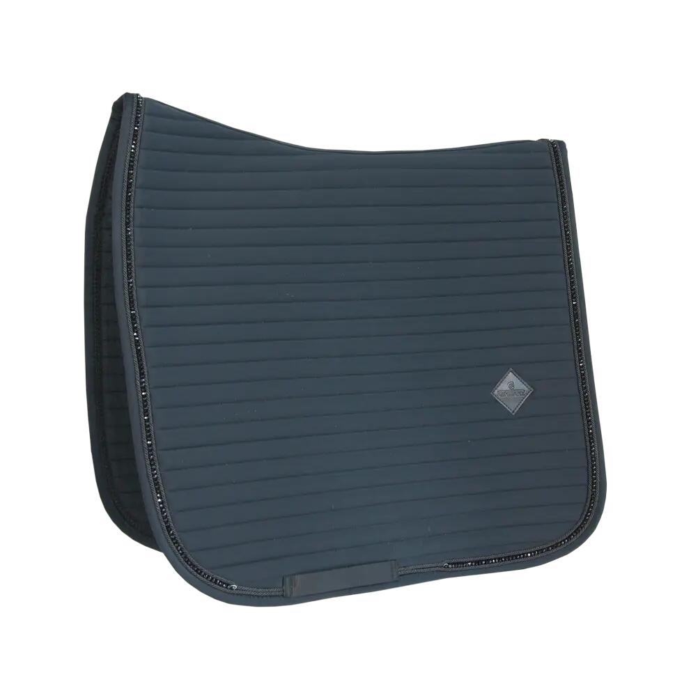 Saddle Pad pearls show dressage black