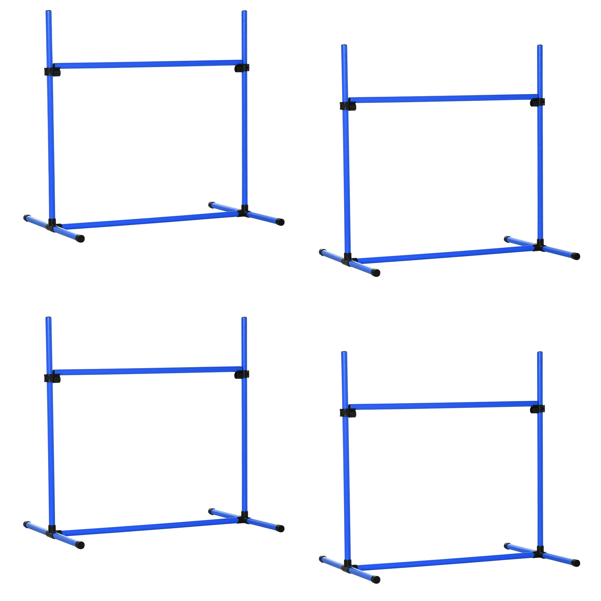 PAWHUT Obstáculos de salto para cães PawHut 99x65x94 cm azul