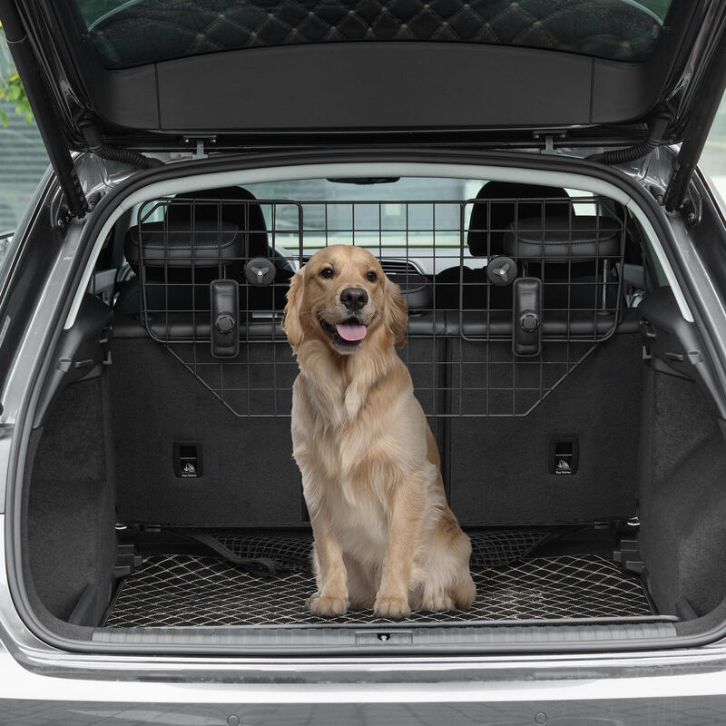 Rejilla de Seguridad de Coche para Perros PawHut 120x40.5 cm Negro