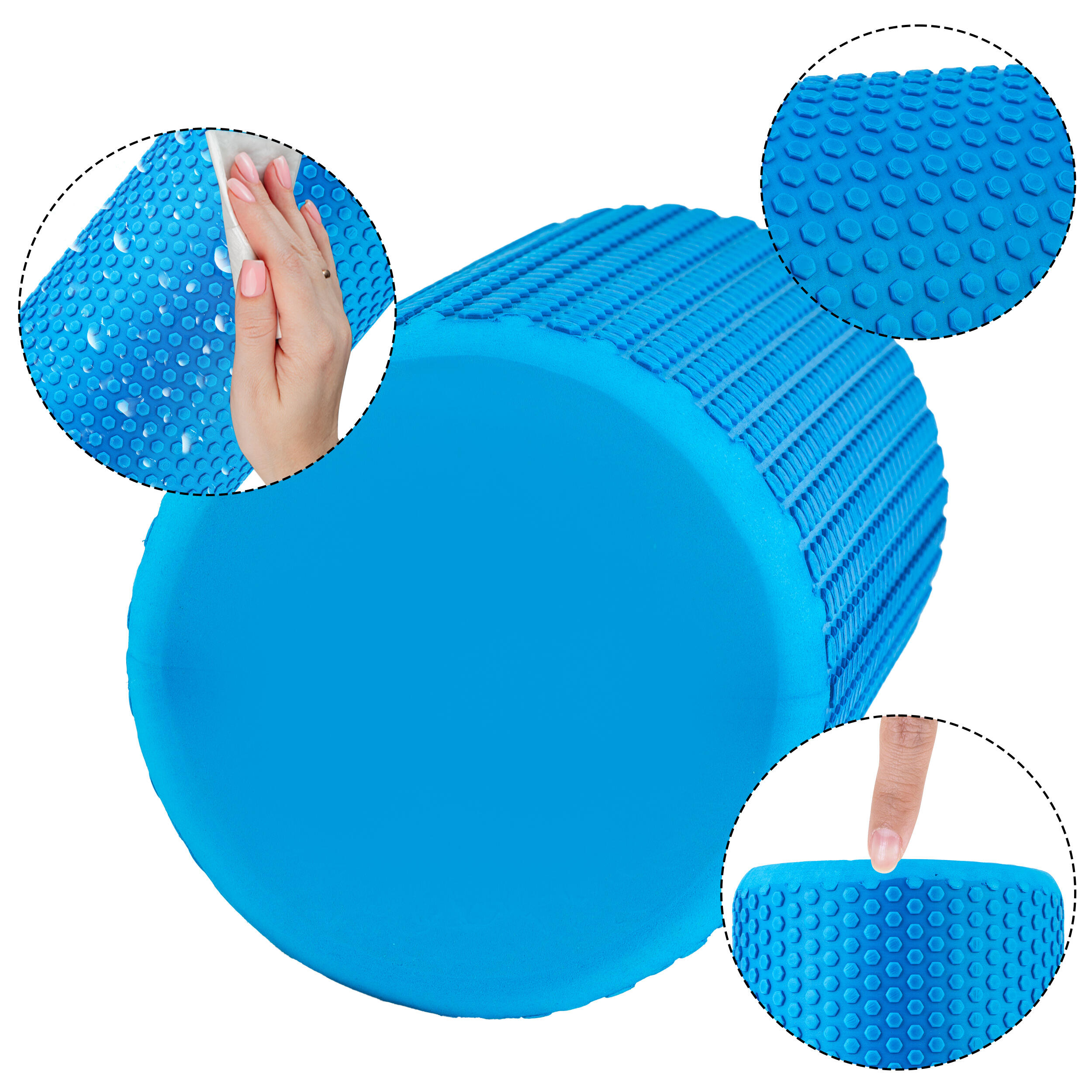 Rulli Massaggio Fitness 30x15cm, Blu 3/7