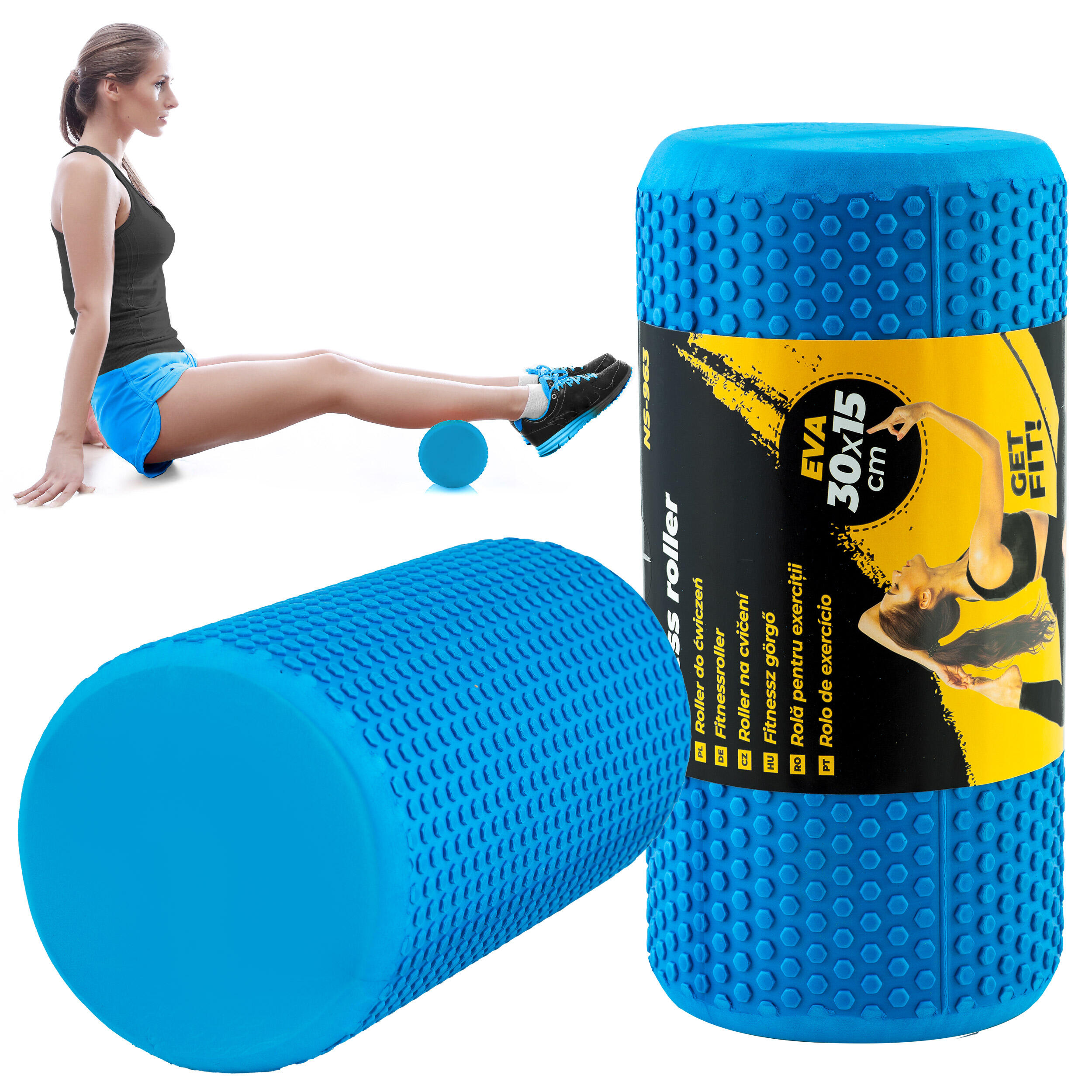 Rola de masaj Neo-Sport albastră