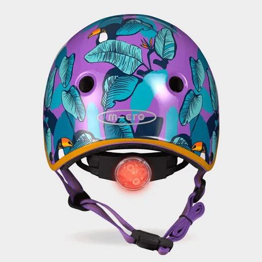 Micro Children's Deluxe Helmet: Toucan Purple 2/7