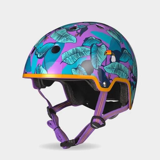 MICRO Micro Children's Deluxe Helmet: Toucan Purple