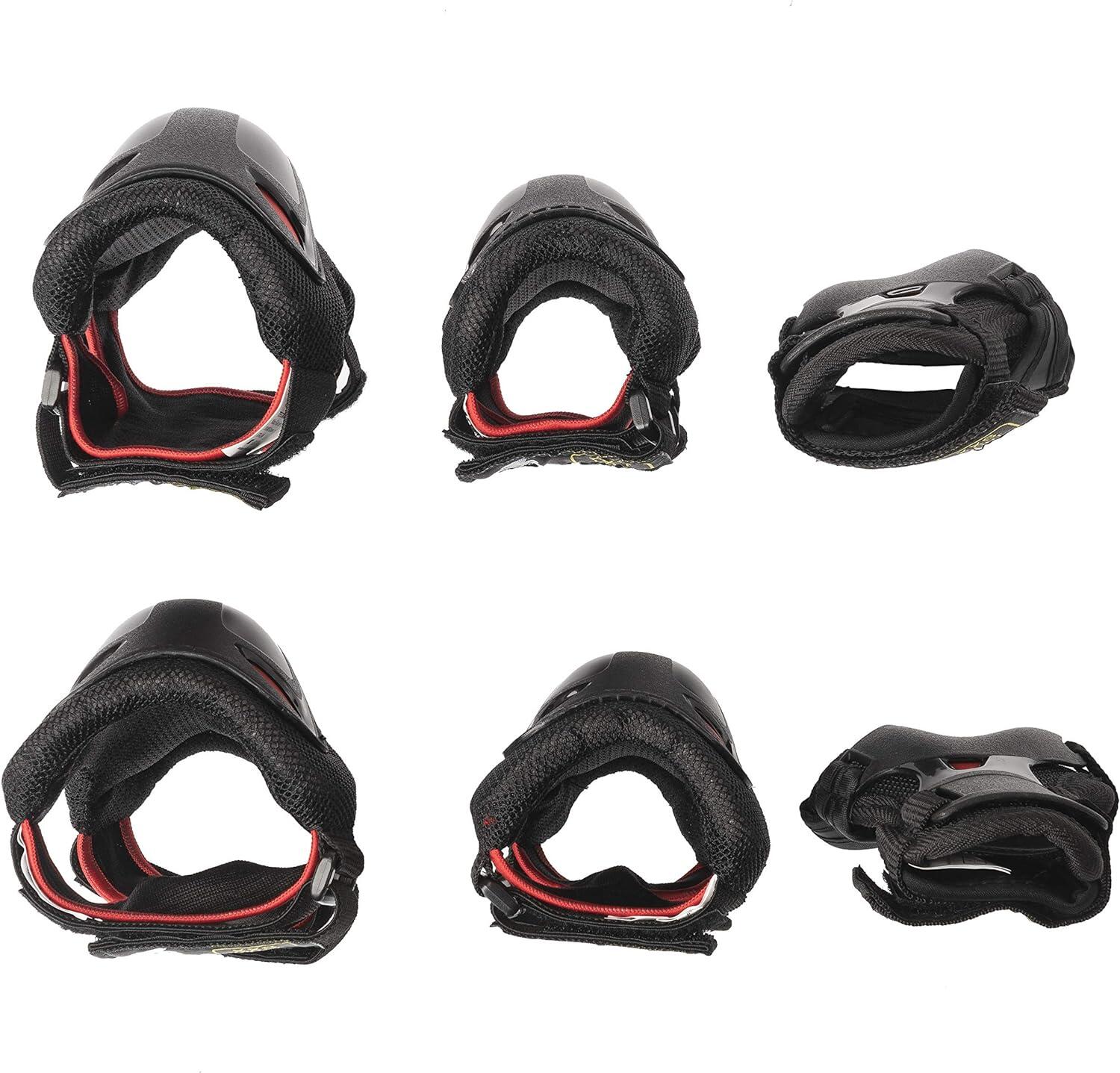 Skate Gear Jnr 3 Pack - Black/Red 3/3