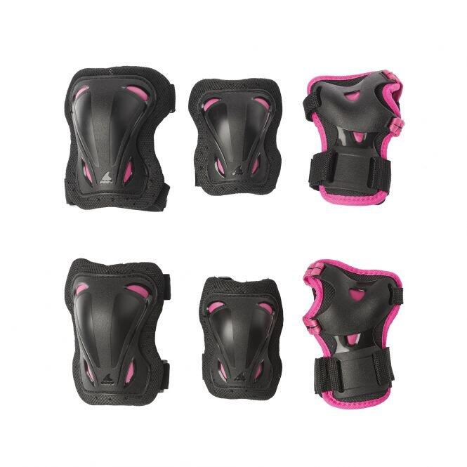 Skate Gear Jnr 3 Pack - Black/Pink 1/5