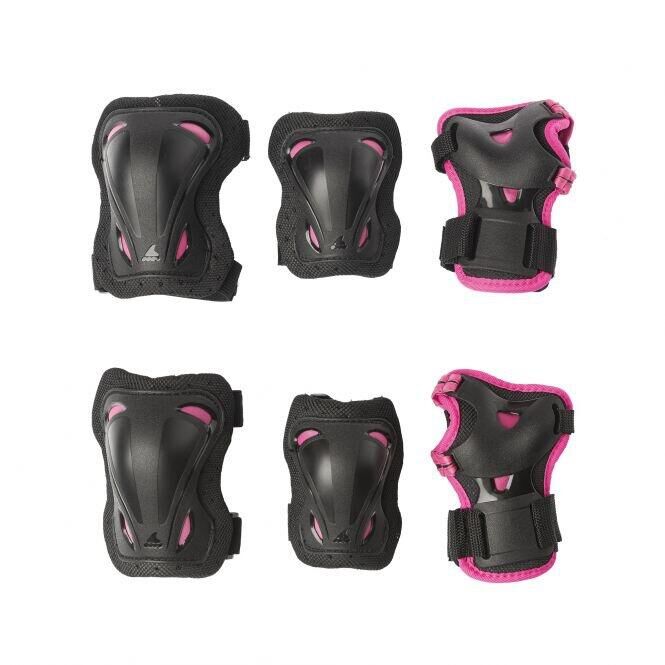 ROLLERBLADE Skate Gear Jnr 3 Pack - Black/Pink