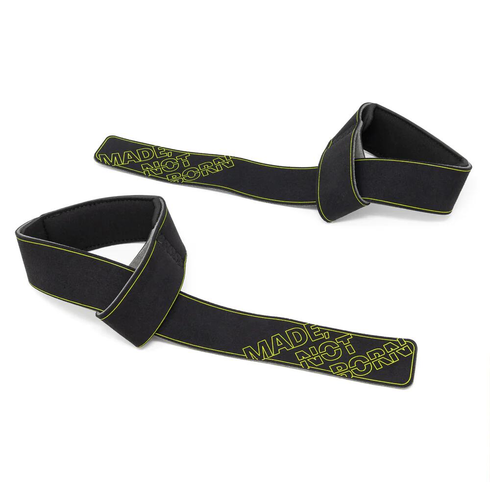 Correias pretas para levantamento de peso velites.
