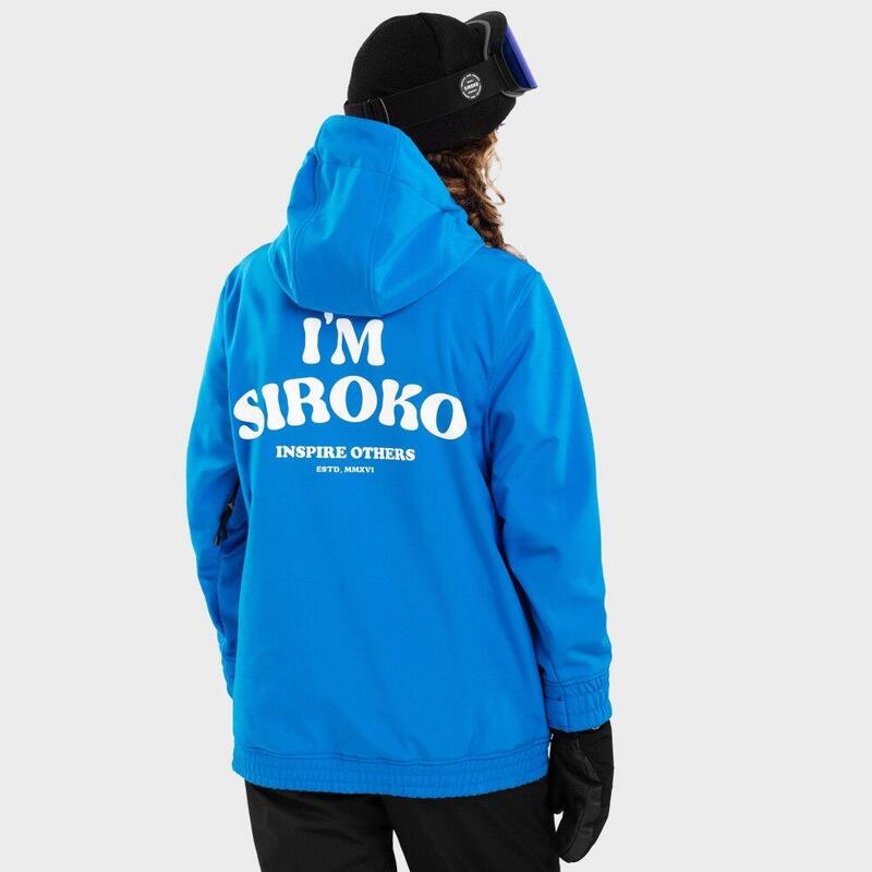 Chaqueta para snowboard/esquí mujer esquí y nieve W3-W Ollie Siroko Azul