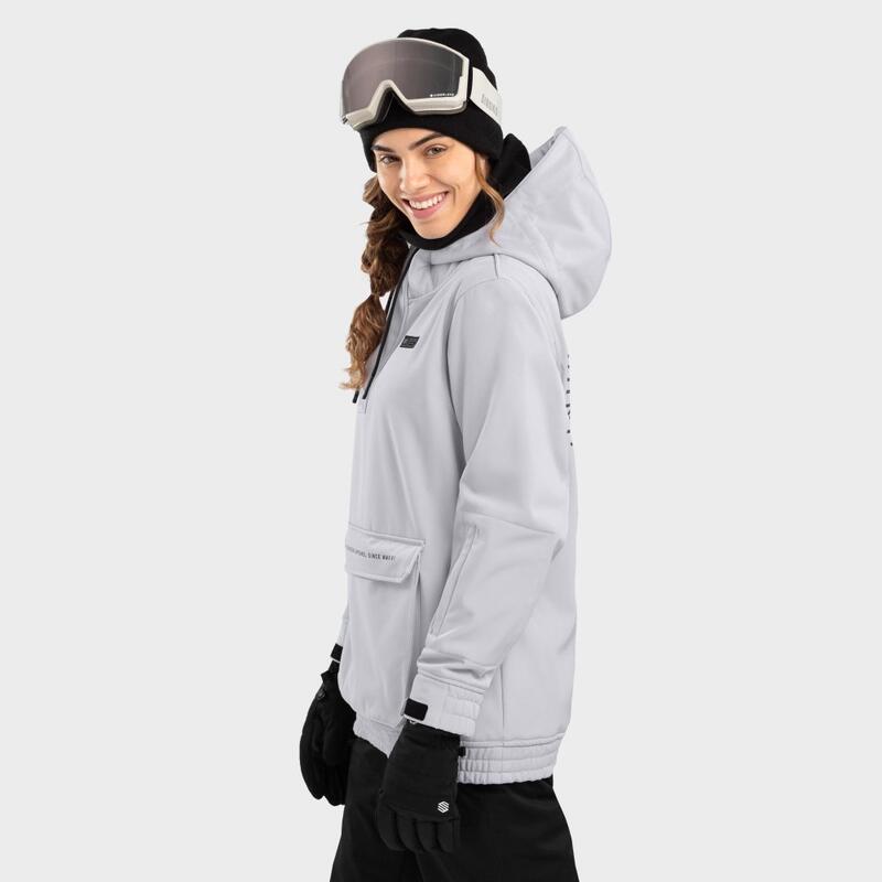 Casaco de snowboard para mulher Desportos de inverno W3-W Lhotse SIROKO Cinzento