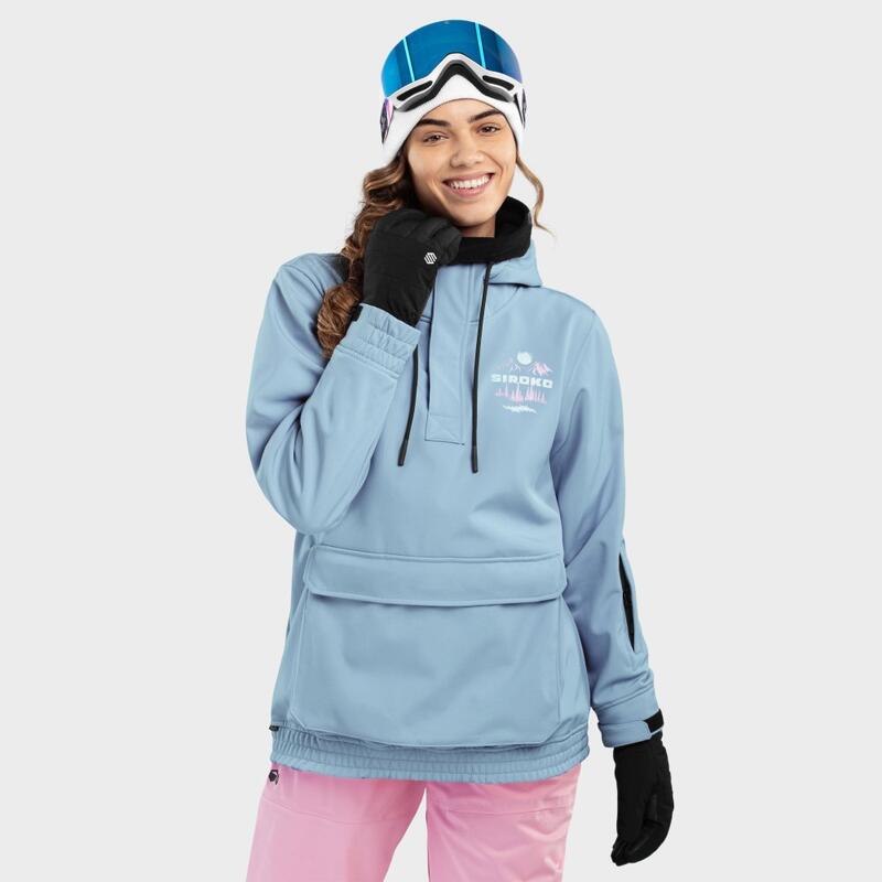 Damen Wintersport snowboardjacke für W3-W Prags SIROKO Blau