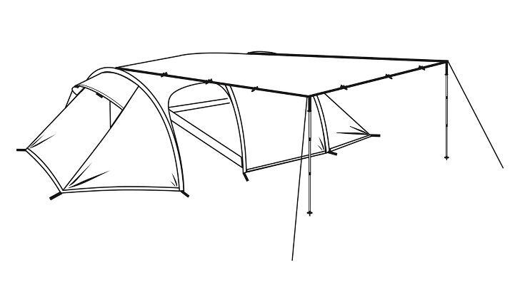 Robens Trail Tarp 3 x 3 m 7/7