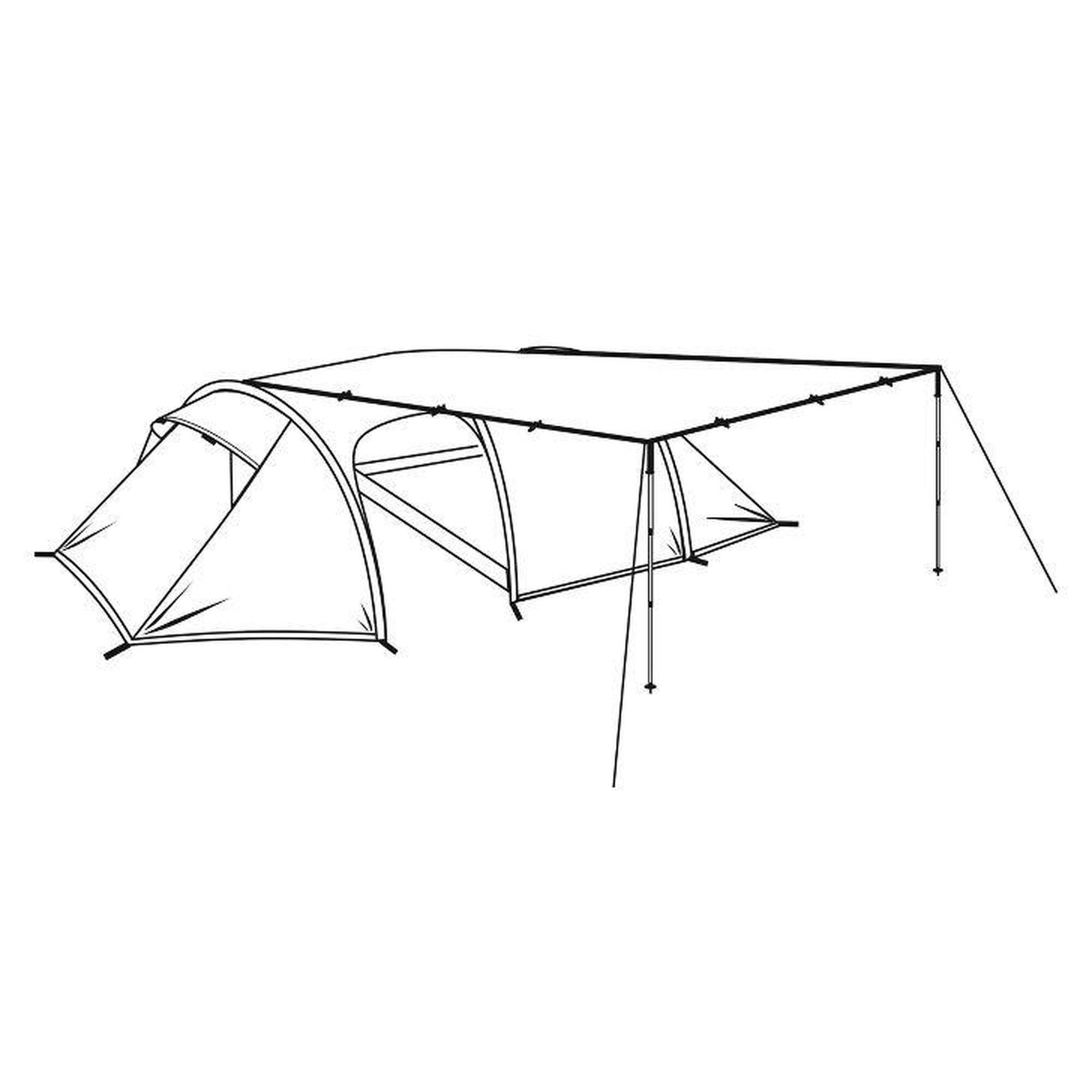 Plandeka namiotowa Robens Trail Tarp 3x3 m 5000mm