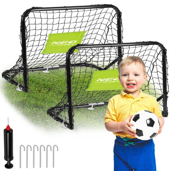 ÜBERSCHRIFT
Erwachsene Fußball Tor 2 Stück + Ball und Pumpe - Neo-Sport schwarz
