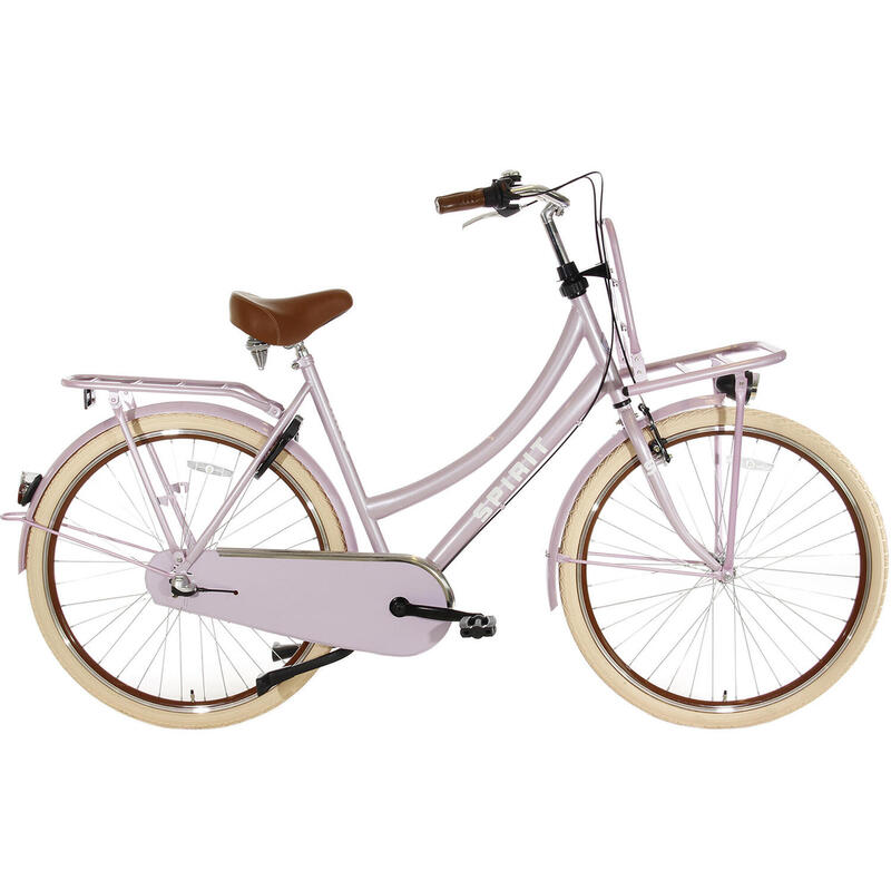 Découvrez le vélo pour dames Spirit Cargo Plus N3 Rose 3 vitesses 28 inch 50 cm