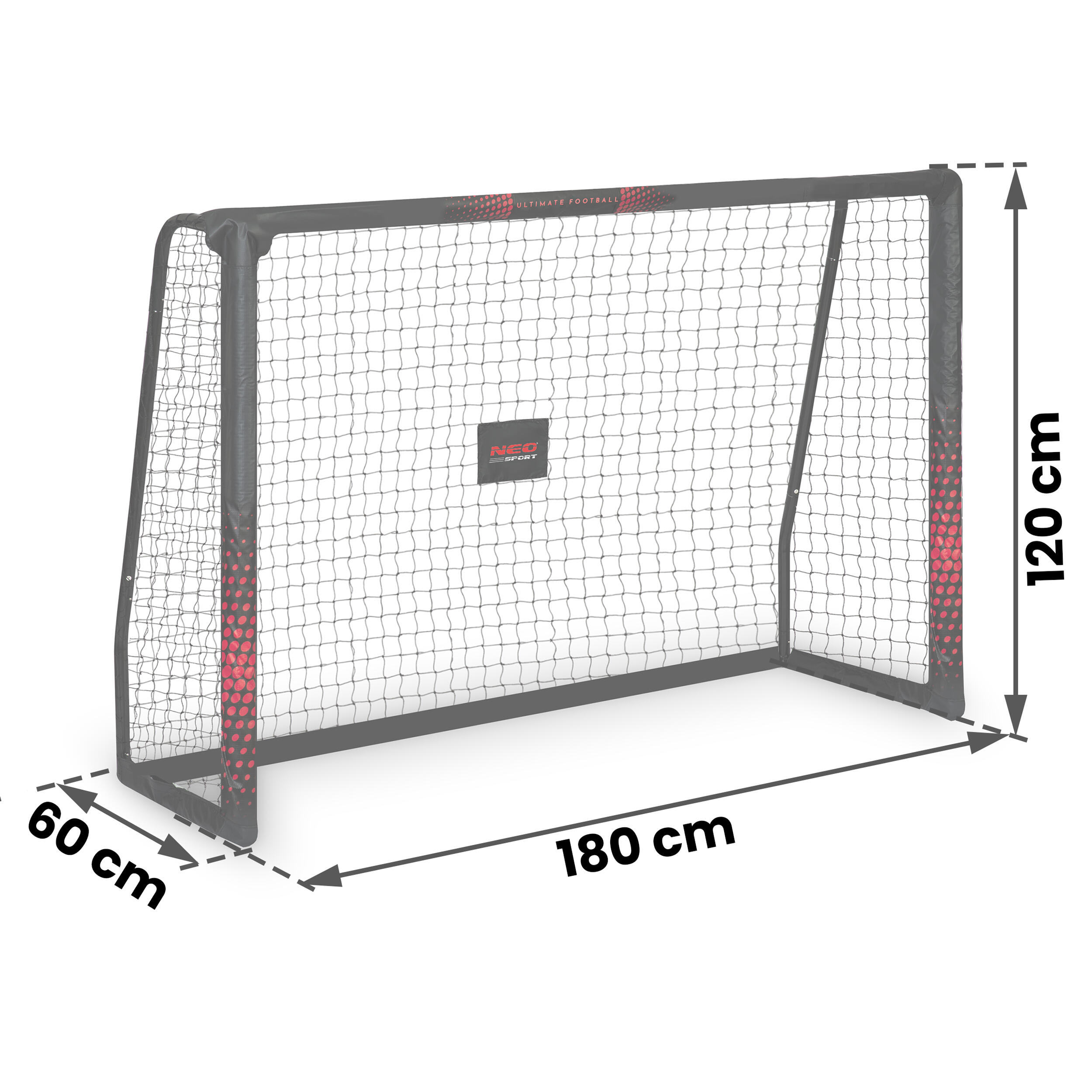 Bramka piłkarska do piłki nożnej 180 x 120 x 60 cm Neo-Sport NS-463 6/7