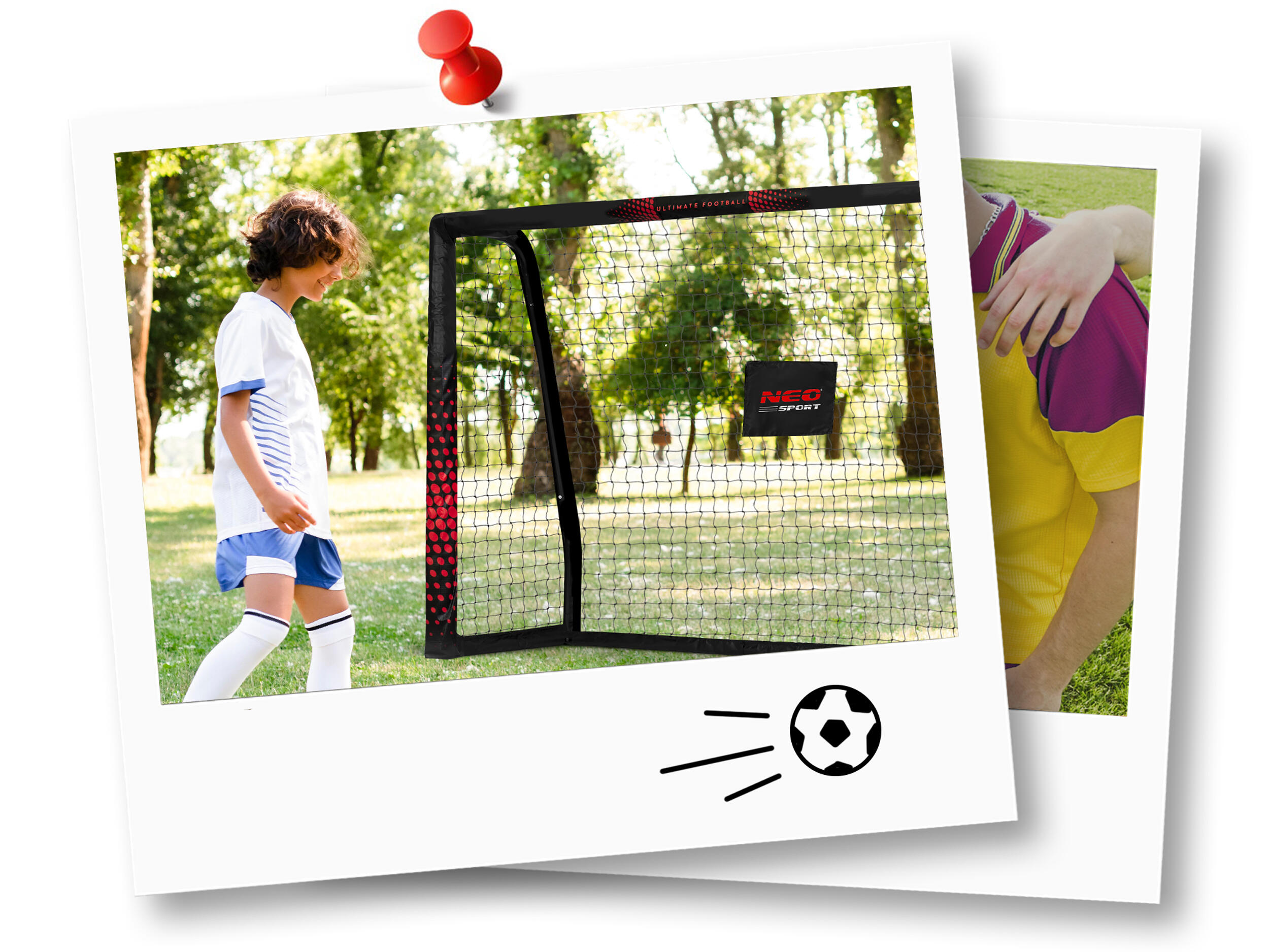 Bramka piłkarska do piłki nożnej 180 x 120 x 60 cm Neo-Sport NS-463 4/7