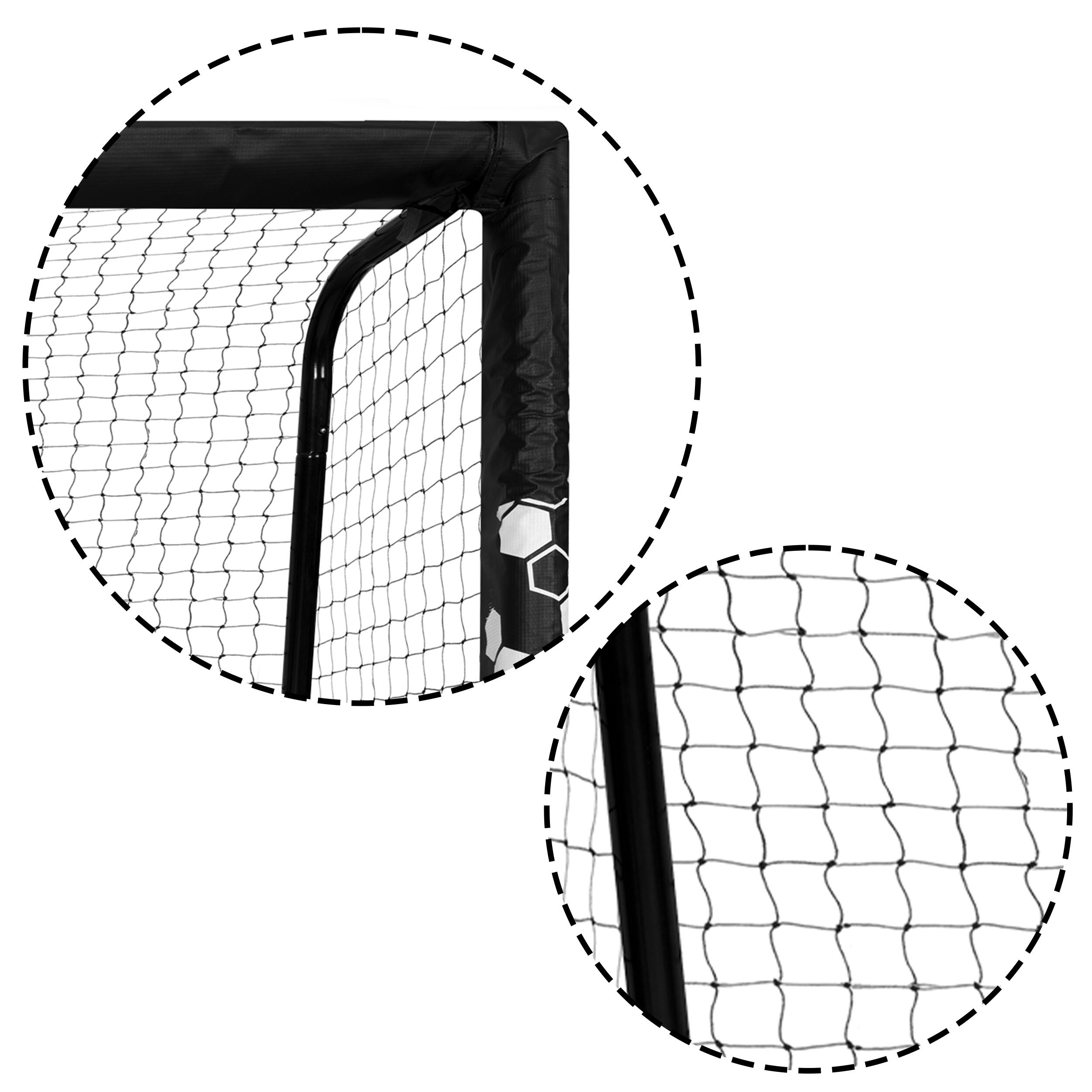 Porte calcio Neo-Sport, Nero 6/7
