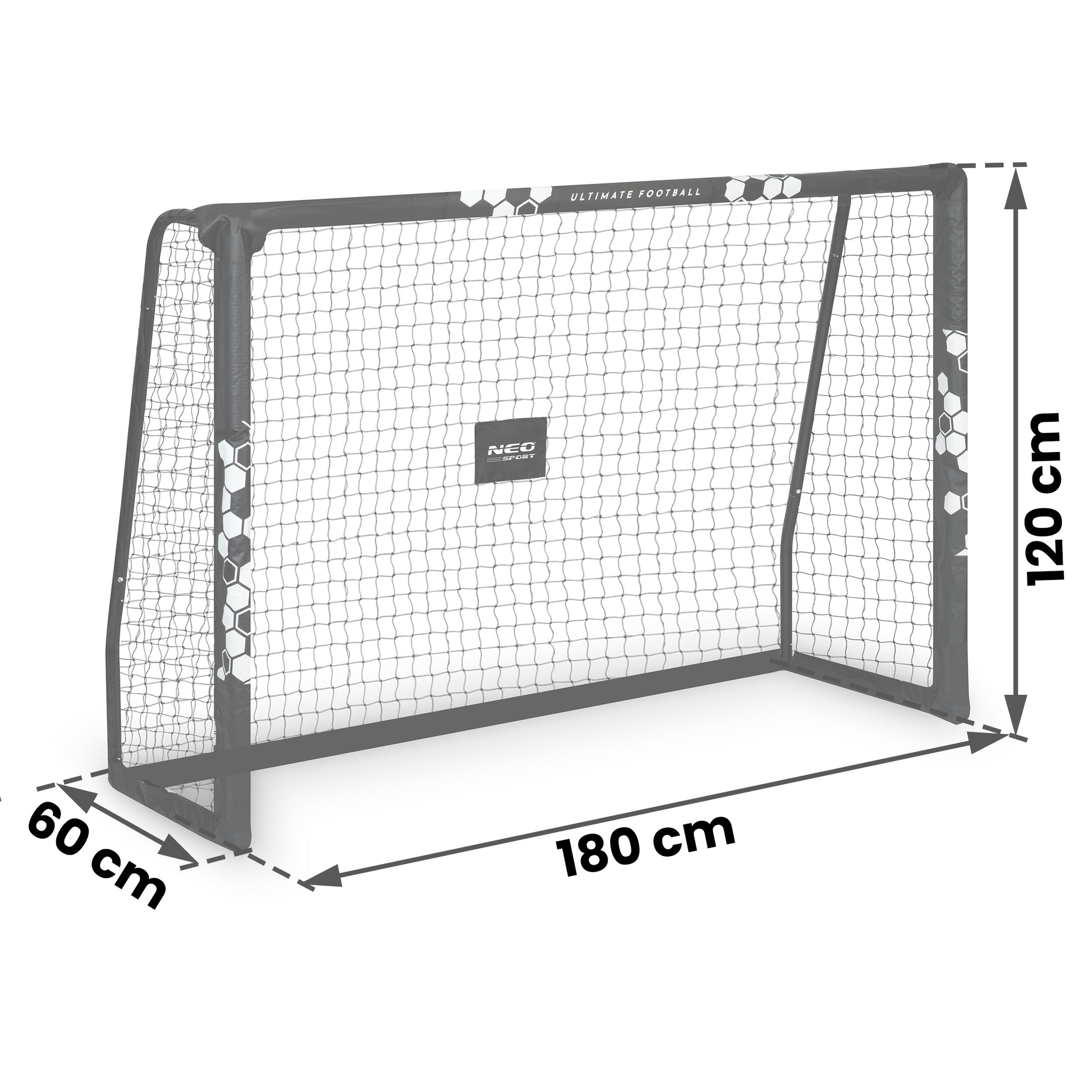 Porte calcio Neo-Sport, Nero 7/7