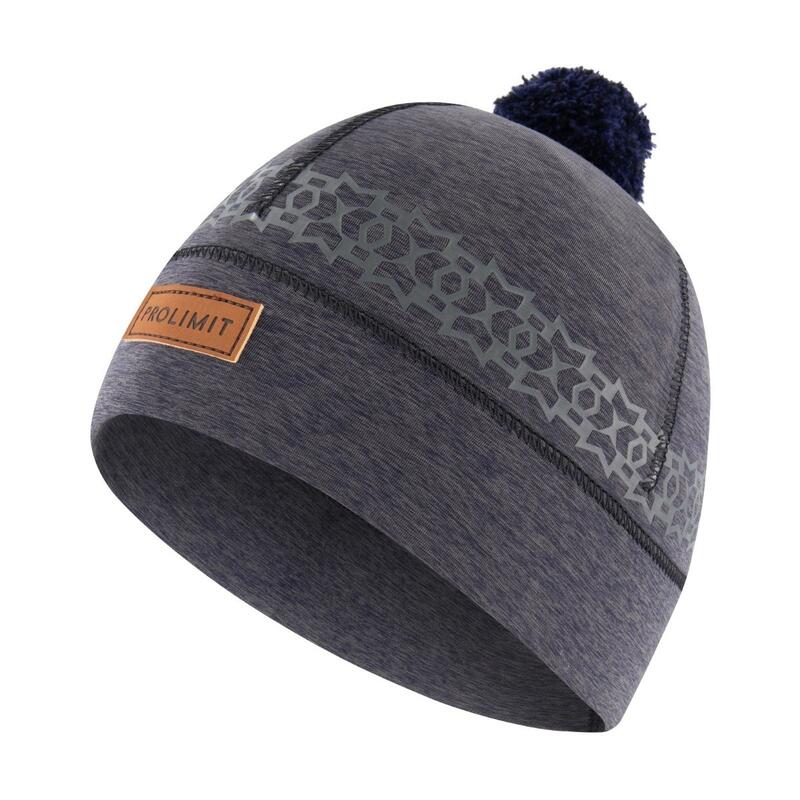 Czapka Prolimit neoprenowa Neoprene Beanie PomPom Artic Black Grey 2024