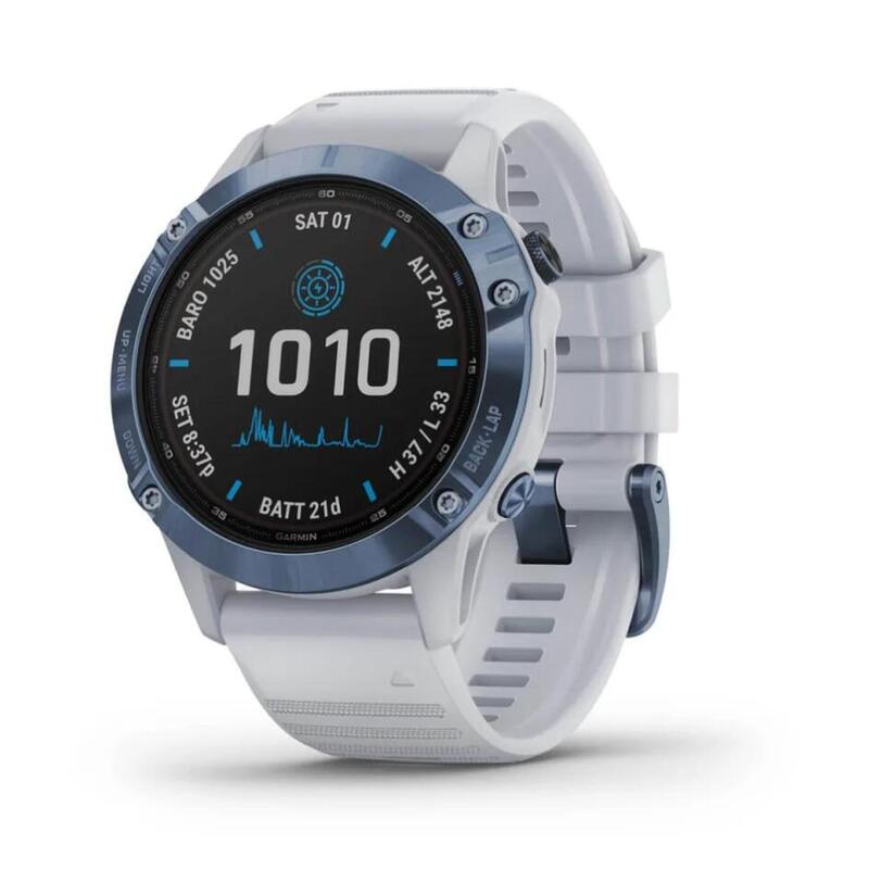 Garmin fenix 6 Pro Solar MinBlu w/WhtstnbdEMEA 010-N2410-19