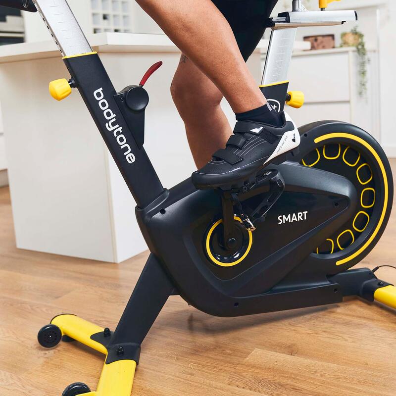 Bicicleta estática indoor Bodytone AB400SM-G smart con Bluetooth 22kg