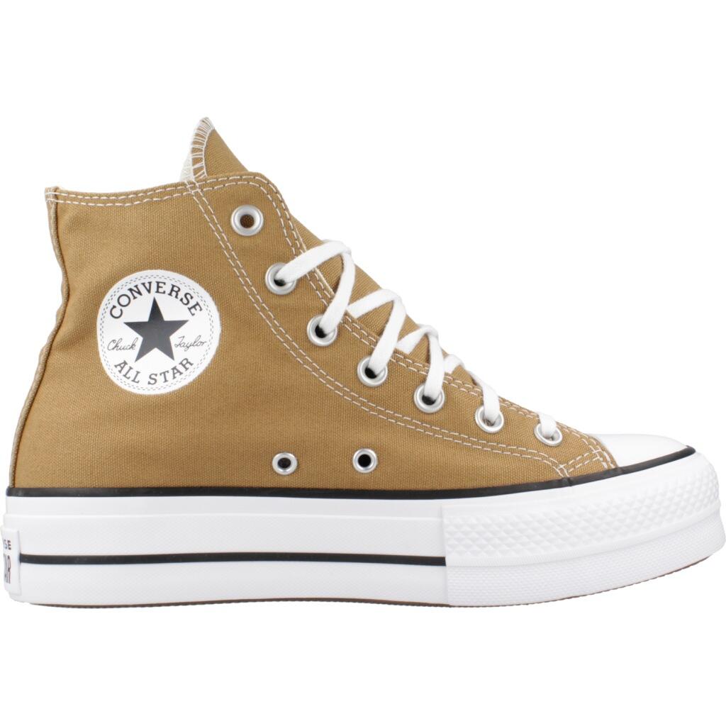 Baskets Converse Modèle Chuck Taylor All Star Platform Couleur Marron 4/5