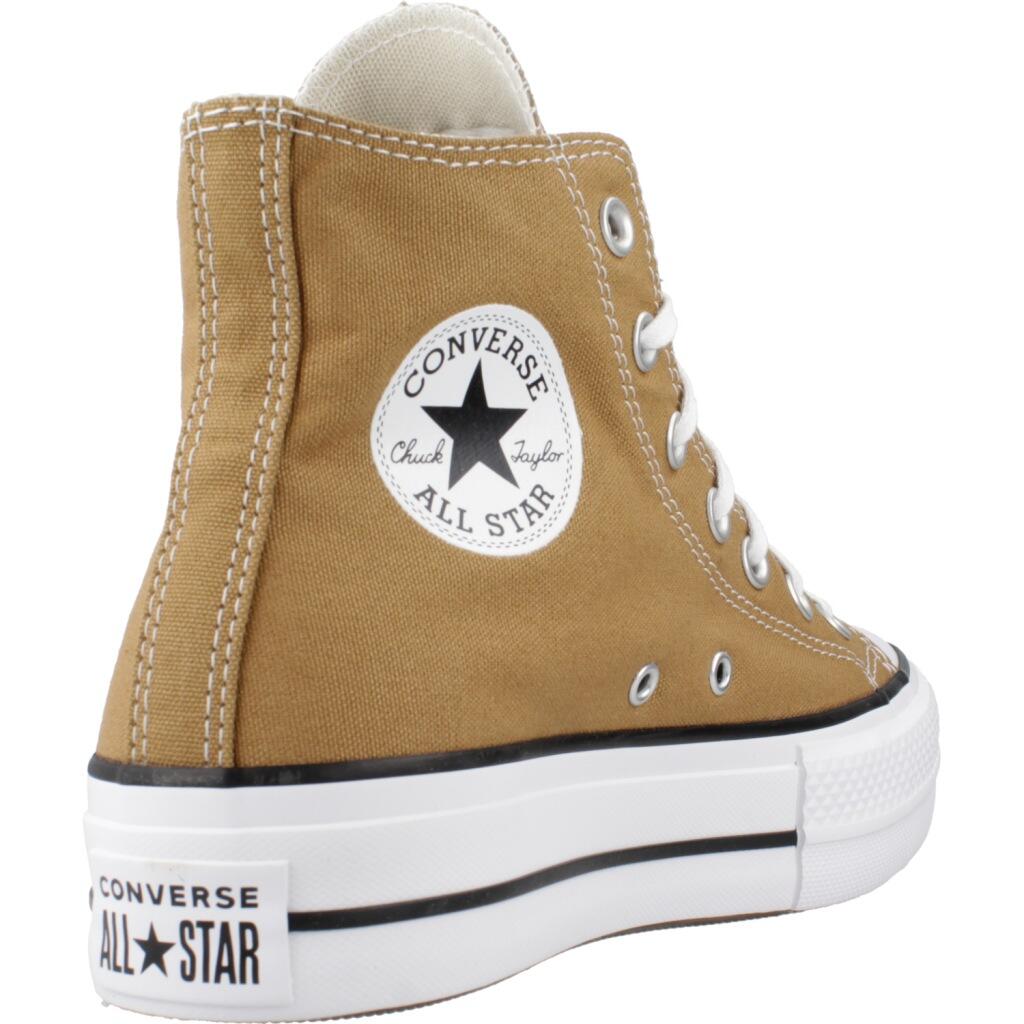 Baskets Converse Modèle Chuck Taylor All Star Platform Couleur Marron 3/5