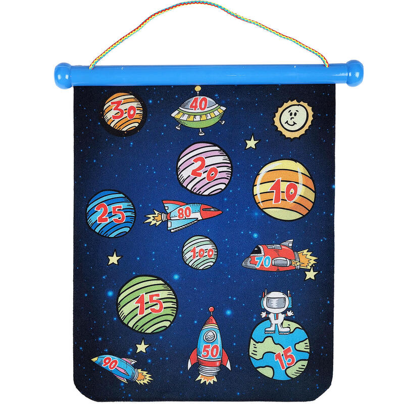 Astronauts mágneses darts játék gyerekeknek,4 darts 4 tépőzáras labdával,34x45cm