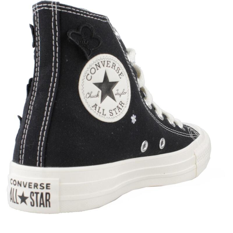 Zapatillas mujer Converse Ctas Flower Play Hi Black Negro