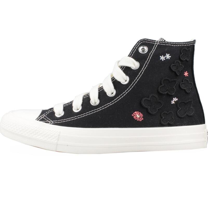 Zapatillas mujer Converse Ctas Flower Play Hi Black Negro