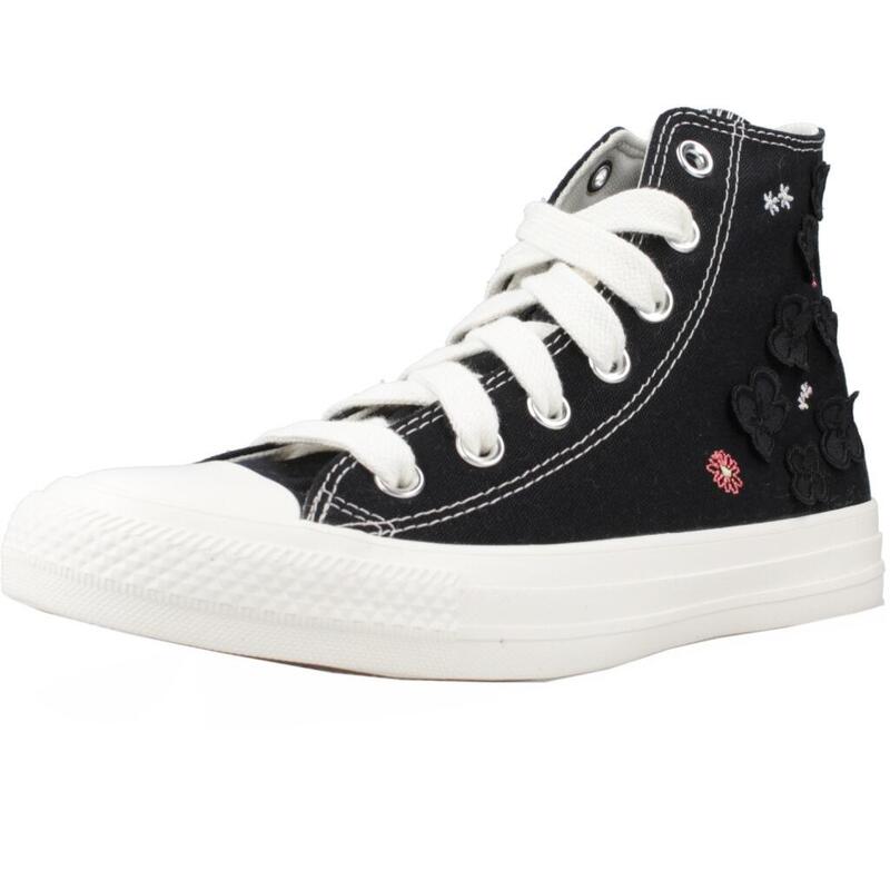 Zapatillas mujer Converse Ctas Flower Play Hi Black Negro