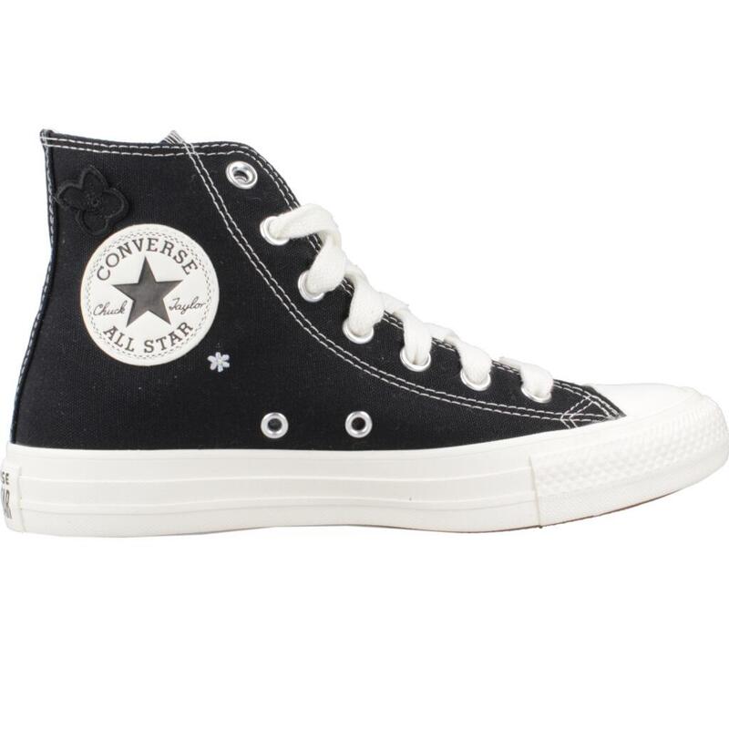 Zapatillas mujer Converse Ctas Flower Play Hi Black Negro