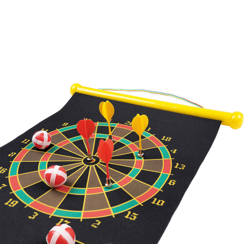 Unicorn mágneses darts játék gyerekeknek,4 darts, 4 tépőzáras labdával,34x45 cm