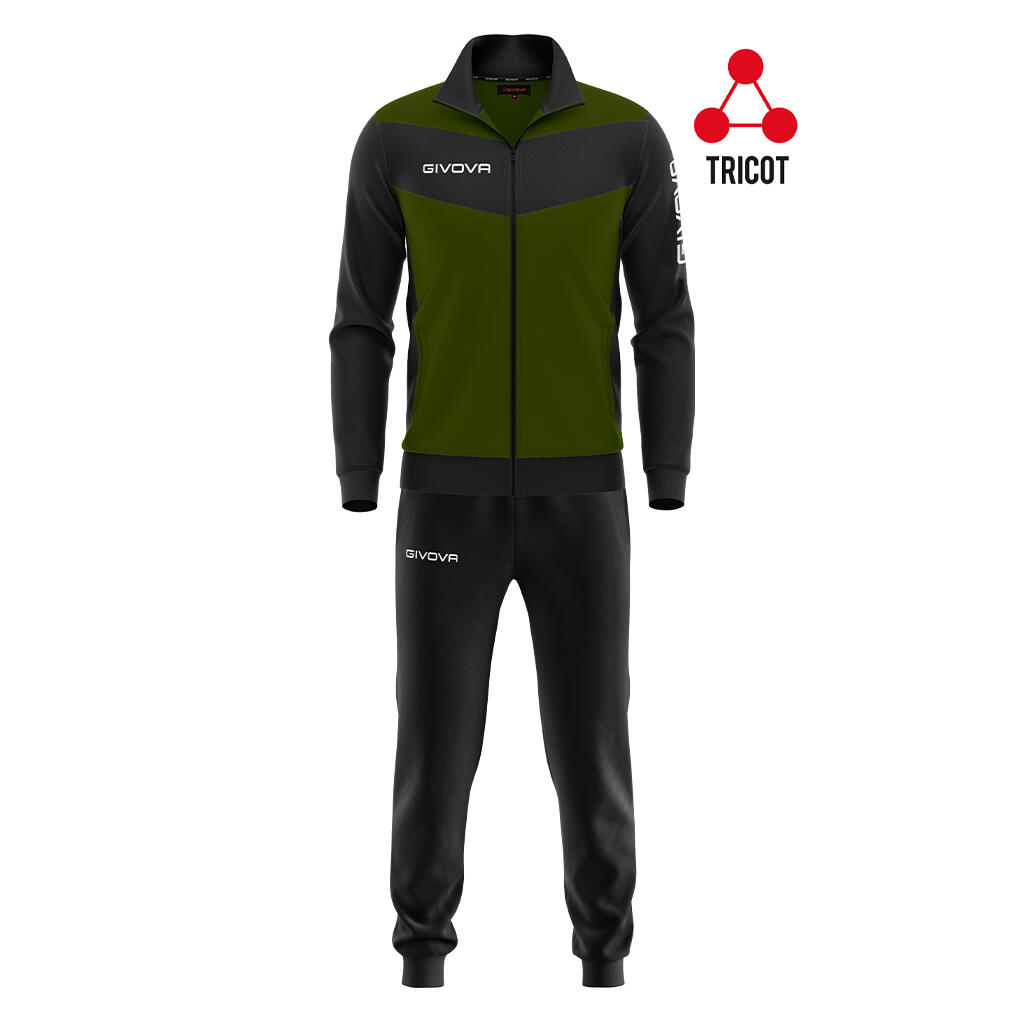 Trening Givova Visa 4S, Verde militar/Negru, S