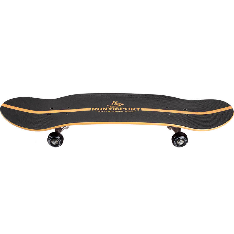 Skateboard cu dublu print Hot Shot, ABEC-7, aluminium truck, 79 x 20 cm