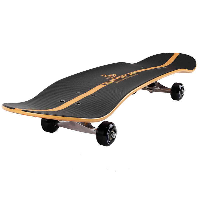 Skateboard cu dublu print Hot Shot, ABEC-7, aluminium truck, 79 x 20 cm