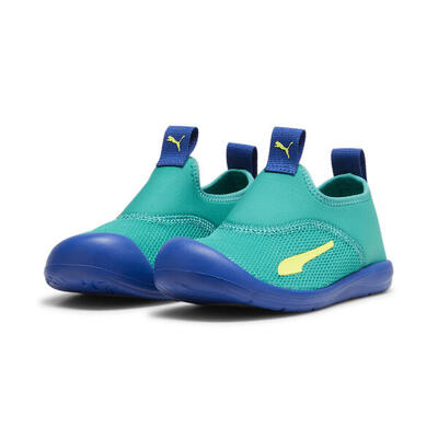 Aquacat shield sandalen kinderen puma sparkling green lime pow cobalt glaze blue