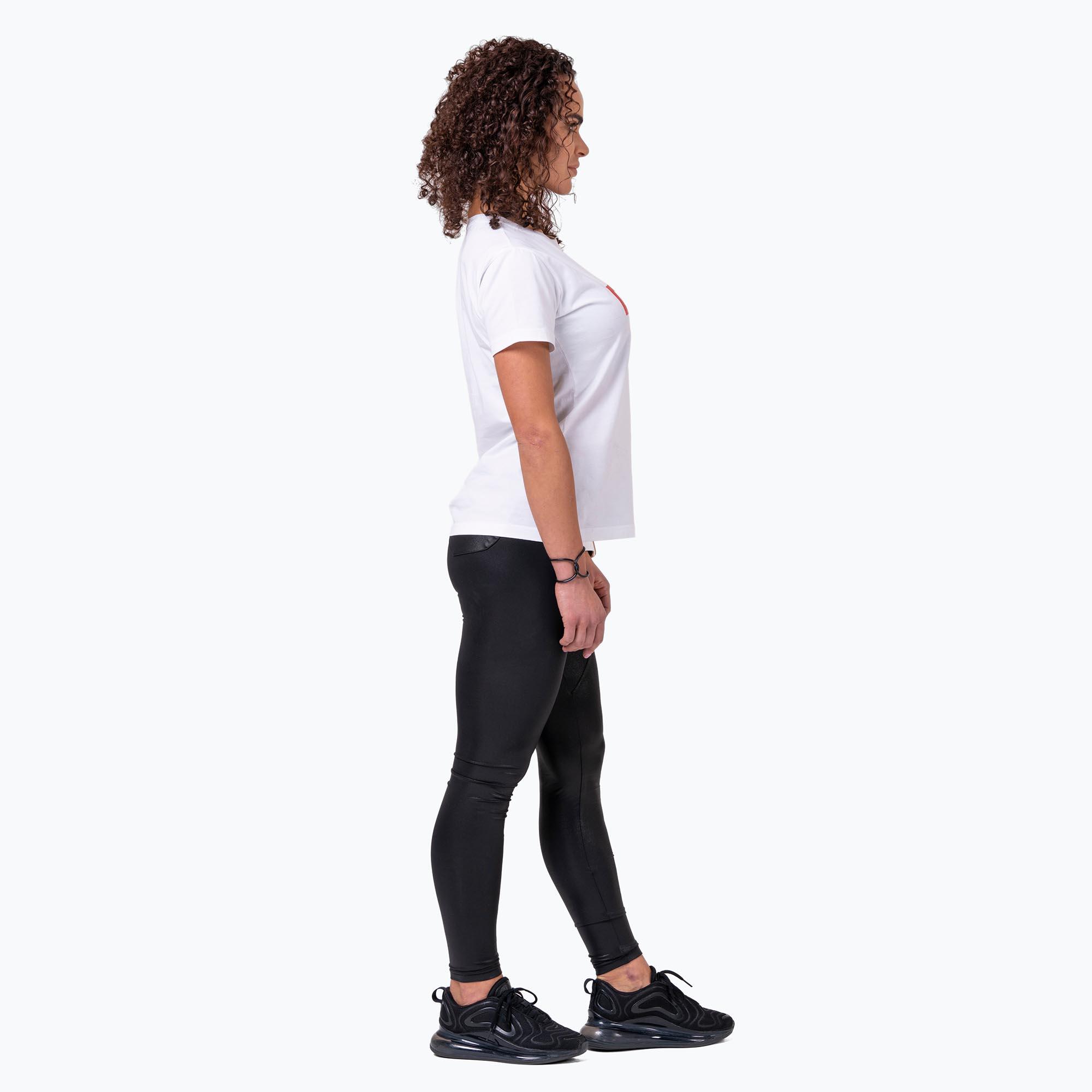 Koszulka fitness damska Nebbia Basic biała 4/5