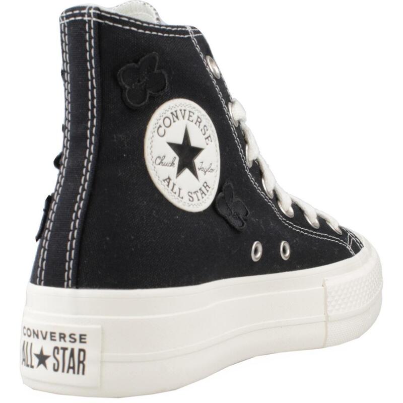 Zapatillas mujer Converse Chuck Taylor All Star Lift 3d Flowers Negro