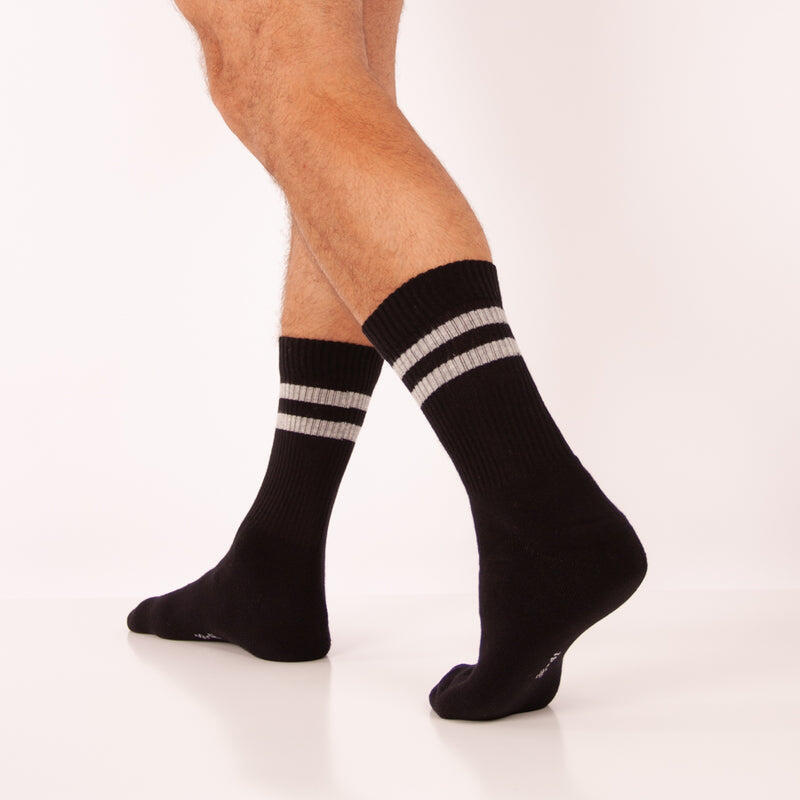 Pack 3 pares de calcetines deportivos de algodón con rayas 4/5