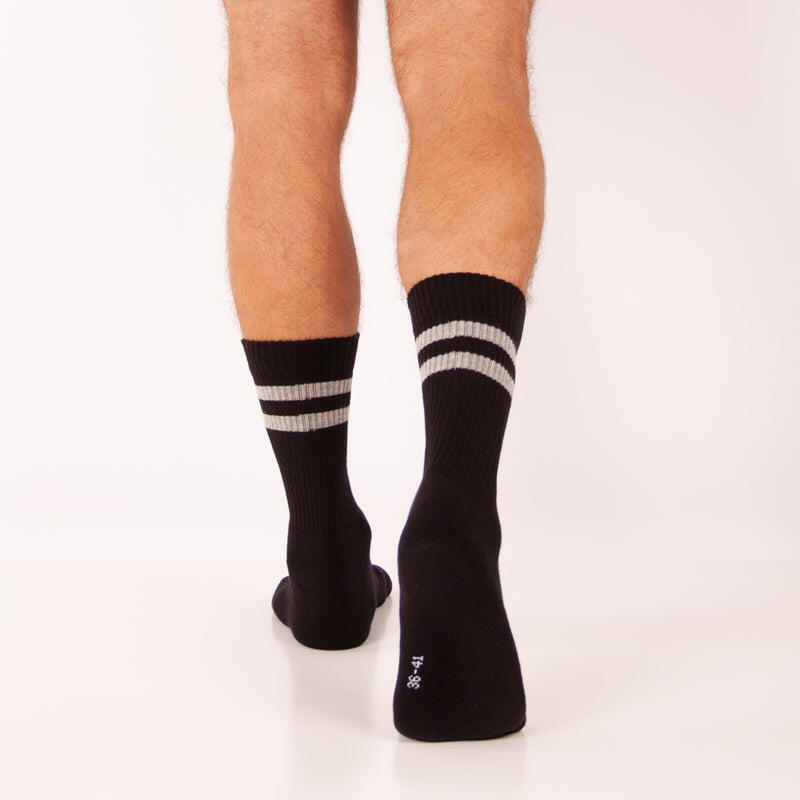 Pack 3 pares de calcetines deportivos de algodón con rayas 5/5