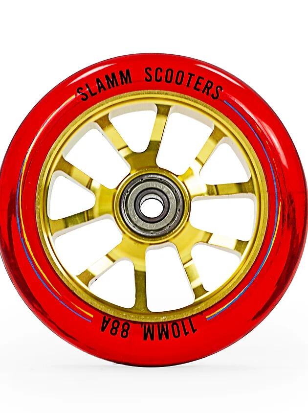 V-Ten II 110mm Ghost Alloy Core Scooter Wheel and Bearings- Red-Size: 110mm * 1 2/3