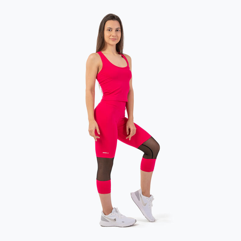 Colanți Fitness Femei Sporty High-Waist 3/4 Roz