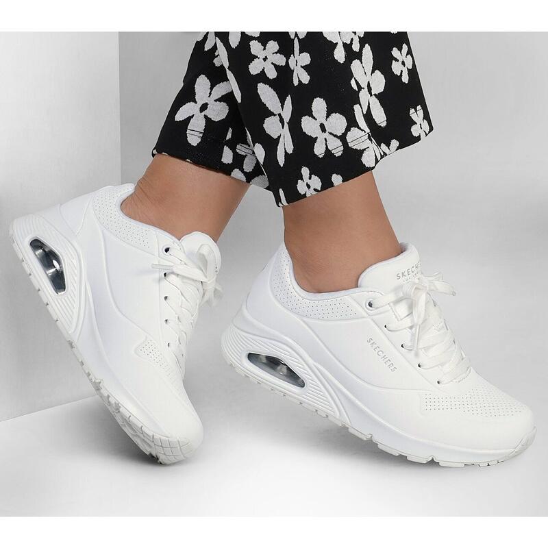 Baskets Skechers Uno-Stand On Air, Blanc, Femmes