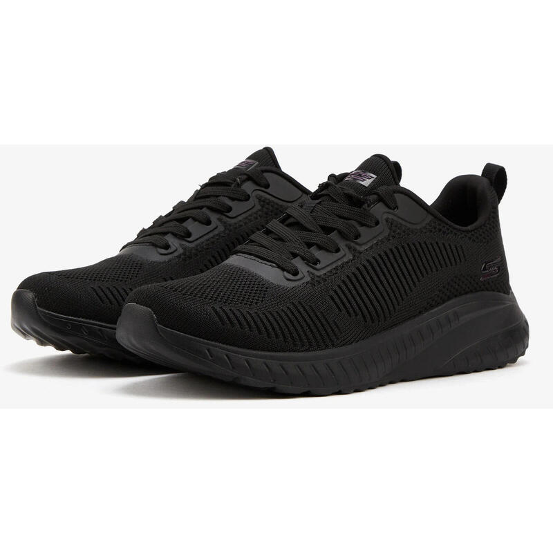 Calçado Skechers Bobs Squad Chaos-Face Off, Preto, Mulheres