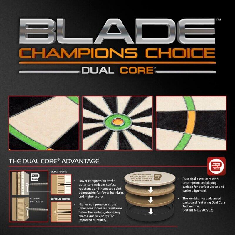 Cible Winmau Champions Choice Blade Dual Core - Professionnelle