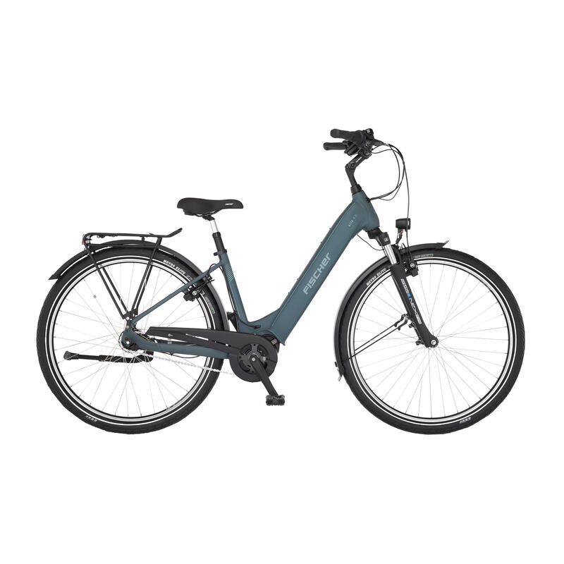 FISCHER City E-Bike Cita 4.2i - grün, RH 43 cm, 28 Zoll, 711 Wh Rücktritt