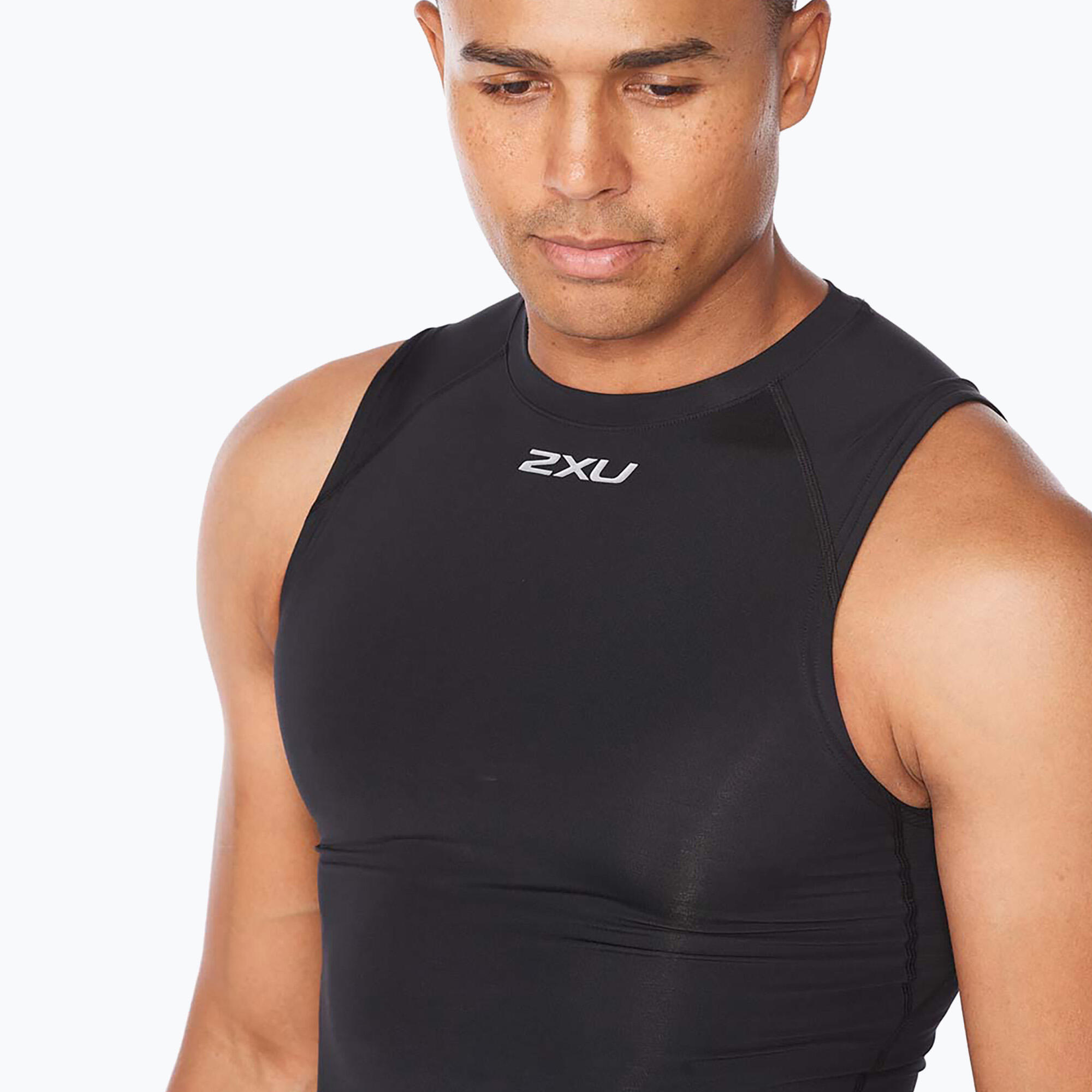 Camiseta sin mangas de entrenamiento 2XU Core Compression para hombre 3/4