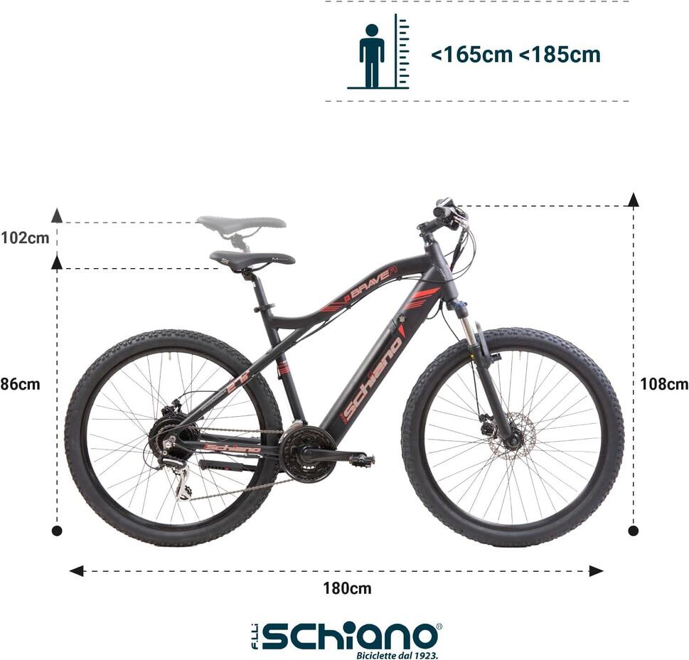 Rower elektryczny MTB ze wspomaganiem Braver 27.5 aluminiowa rama amortyzacja