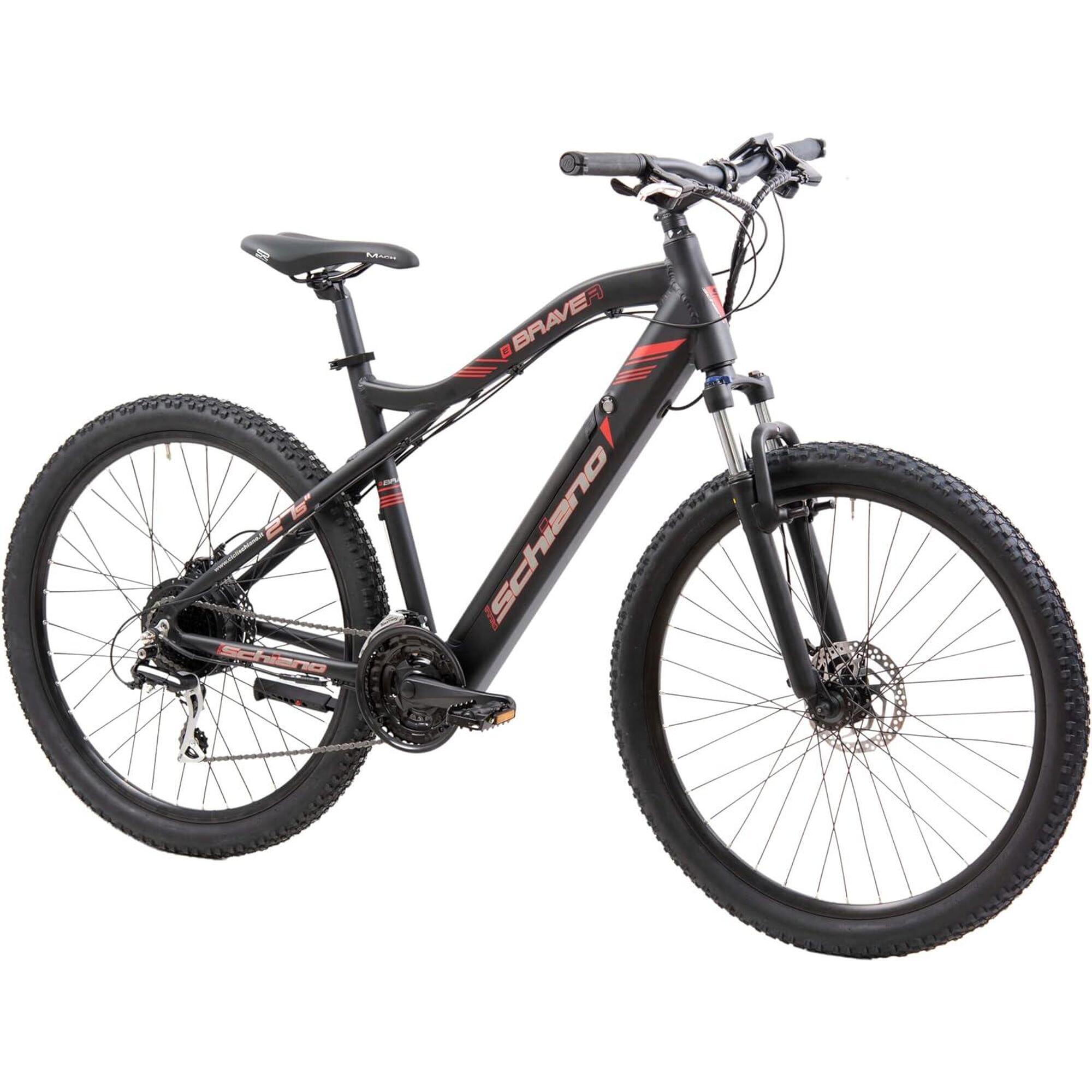 Braver 27.5 MTB, pedal-assist, aluminum frame, shock absorber